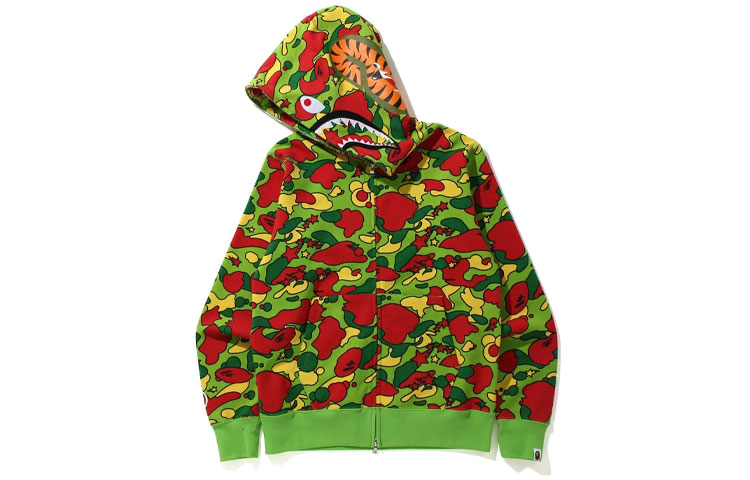 Purchase Bape A BATHING APE Sta Camo Shark Zip Hoodie Sweatshirt Kamuflase. 1H80-115-004