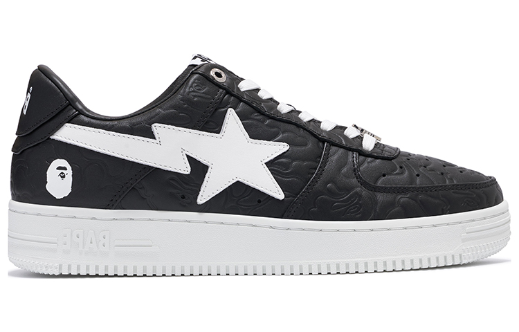 Order BAPE A Bathing Ape STA Low ''Nero Bianco'' M191052