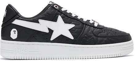 Order BAPE A Bathing Ape STA Low ''Nero Bianco'' M191052
