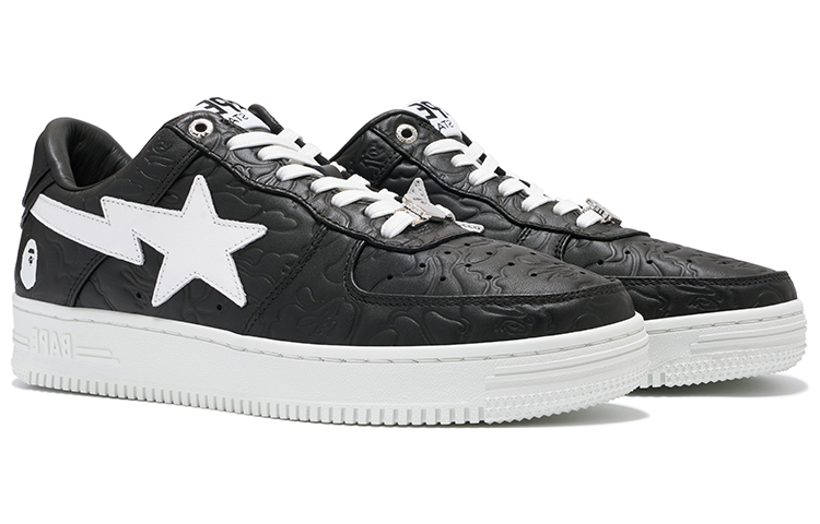 Shop BAPE A Bathing Ape STA Low ''Nero Bianco'' M191052