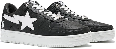 Shop BAPE A Bathing Ape STA Low ''Nero Bianco'' M191052