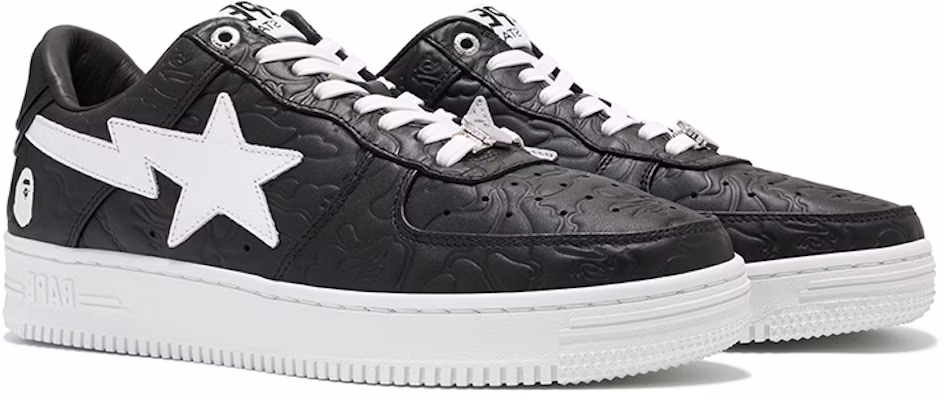 BAPE A Bathing Ape STA Low ''Nero Bianco'' M191052 Shop BAPE A Bathing Ape STA Low ''Nero Bianco'' M191052