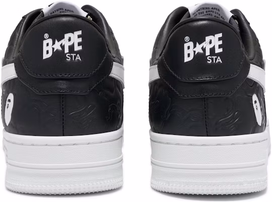 BAPE A Bathing Ape STA Low ''Nero Bianco'' M191052 Purchase BAPE A Bathing Ape STA Low ''Nero Bianco'' M191052
