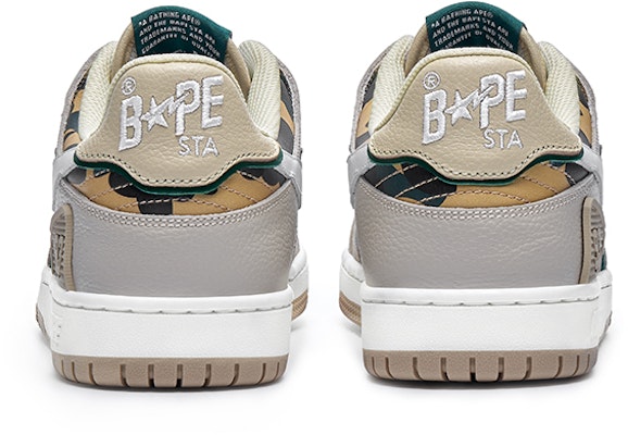 A BATHING APE Bape 皮革 迷彩拼色 低筒 運動鞋 男款 Lookbook A BATHING APE Bape 皮革 迷彩拼色 低筒 運動鞋 男款