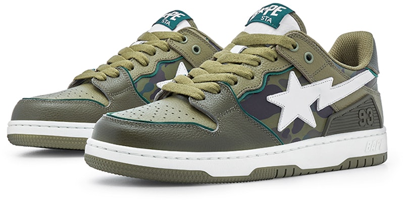 A BATHING APE Bape 皮革 迷彩拼色 低筒 運動鞋 男款 Purchase A BATHING APE Bape 皮革 迷彩拼色 低筒 運動鞋 男款