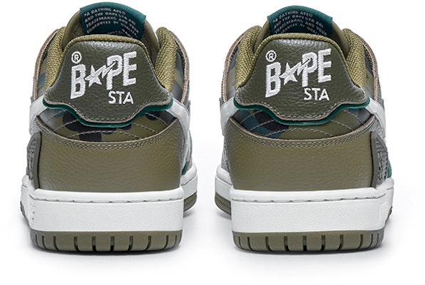 A BATHING APE Bape 皮革 迷彩拼色 低筒 運動鞋 男款 Details for A BATHING APE Bape 皮革 迷彩拼色 低筒 運動鞋 男款