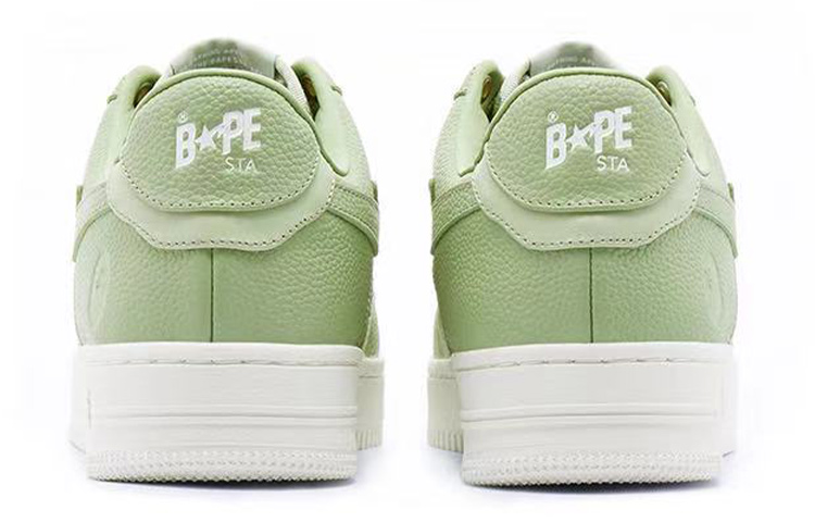 Cheap A BATHING APE STA 皮革 時尚圓頭平底 低筒 運動鞋 男款