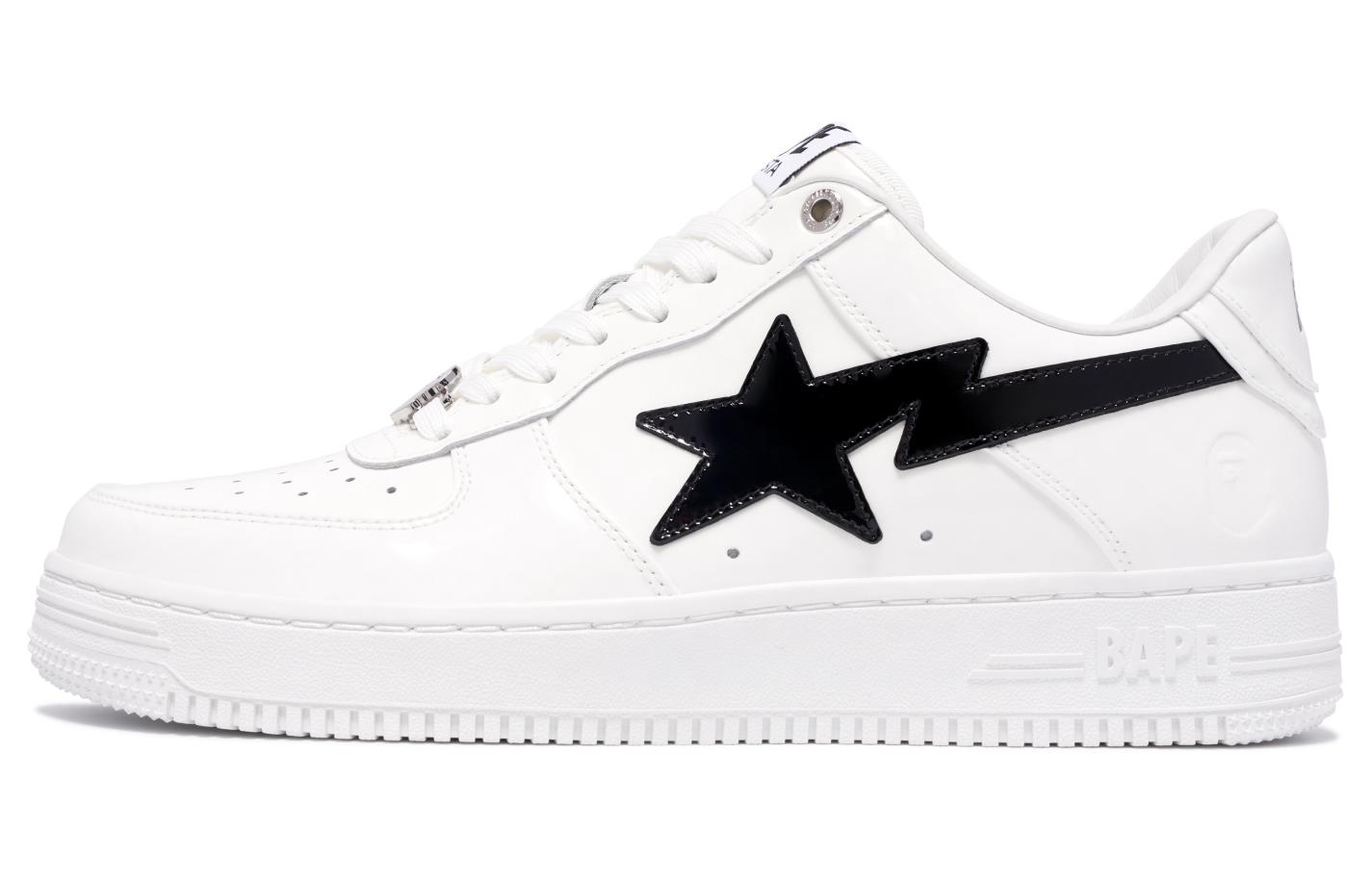 Buy A BATHING APE Bape STA 亮皮 光滑 舒適休閒 耐磨 低筒 手板鞋 男款