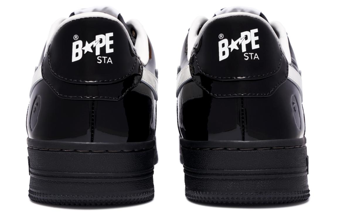 Details for A BATHING APE Bape STA 亮皮 光滑 舒適休閒 耐磨 低筒 手板鞋 男款