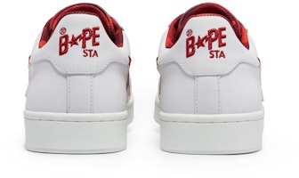 A BATHING APE STA 皮革 星標刺繡 低筒 帆布鞋 男款 1