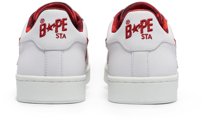 BAPE A BATHING APE STA Rendah 'Bordir Bintang Kulit' 0ZXSHM191007K 1