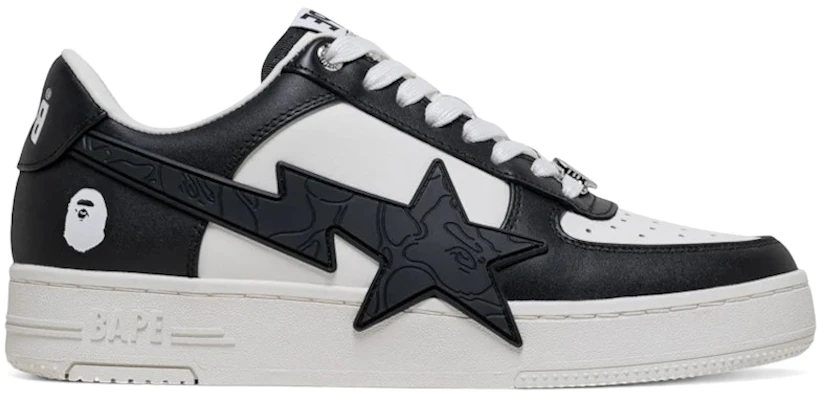 BAPE A Bathing Ape Sta OS #2 M2 黑白配色 1L80-191-307/1L80-291-307/001FWL801307-BLK Buy BAPE A Bathing Ape Sta OS #2 M2 黑白配色 1L80-191-307/1L80-291-307/001FWL801307-BLK