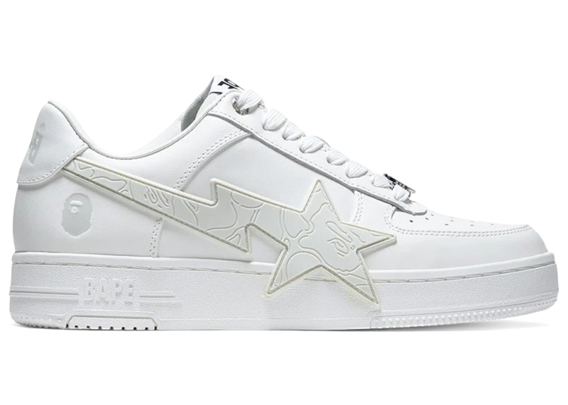 BAPE A Bathing Ape Sta OS #2 M2 White Grey 1L80-191-307/1L80-291-307/001FWL801307-WHT
