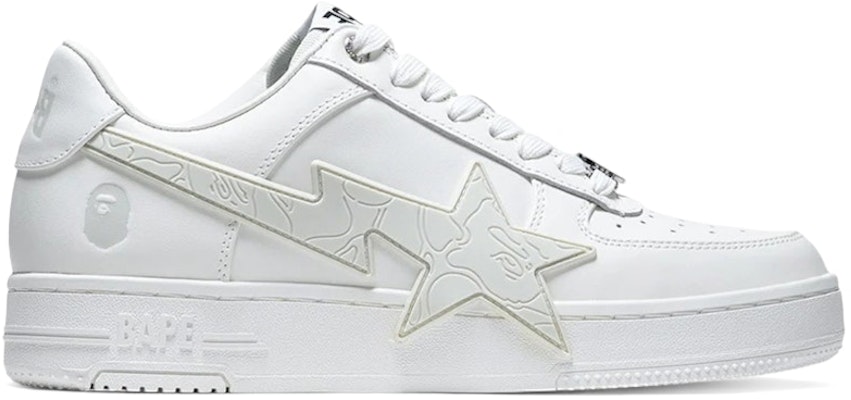 BAPE A Bathing Ape Sta OS #2 M2 White Grey 1L80-191-307/1L80-291-307/001FWL801307-WHT Buy BAPE A Bathing Ape Sta OS #2 M2 White Grey 1L80-191-307/1L80-291-307/001FWL801307-WHT