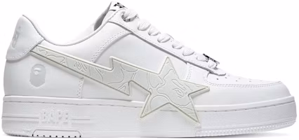 BAPE A Bathing Ape Sta OS #2 M2 White Grey 1L80-191-307/1L80-291-307/001FWL801307-WHT BAPE A Bathing Ape Sta OS #2 M2 White Grey 1L80-191-307/1L80-291-307/001FWL801307-WHT