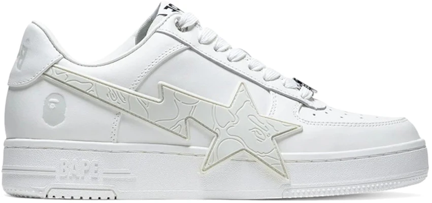 BAPE A Bathing Ape Sta OS #2 M2 White Grey 1L80-191-307/1L80-291-307/001FWL801307-WHT Buy BAPE A Bathing Ape Sta OS #2 M2 White Grey 1L80-191-307/1L80-291-307/001FWL801307-WHT