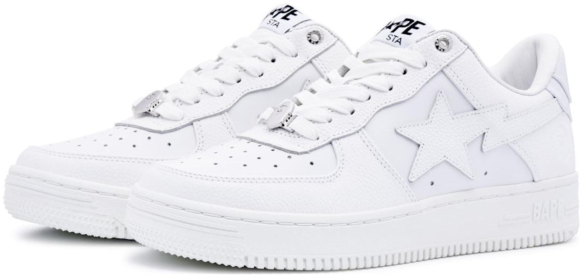 BAPE A Bathing Ape Sta 全白款 1J30-291-013/1J30-191-013/001FWJ301013I-WHT Order BAPE A Bathing Ape Sta 全白款 1J30-291-013/1J30-191-013/001FWJ301013I-WHT