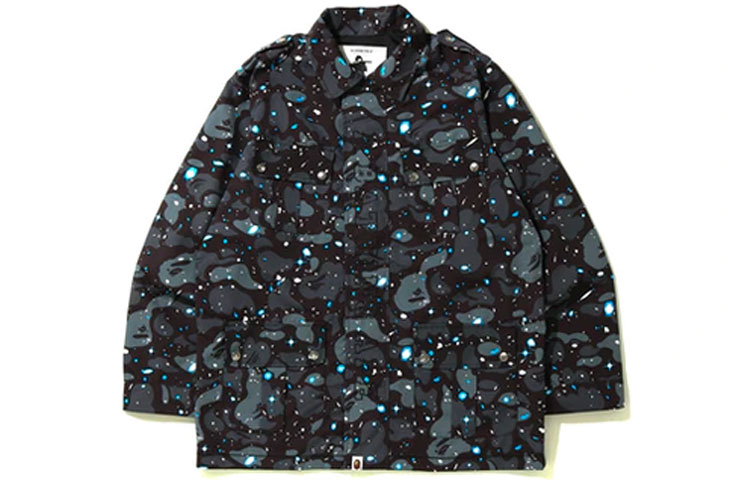 Bape A BATHING APE Starry Print Black Jacket for Men. 1G30-140-004 圖 2