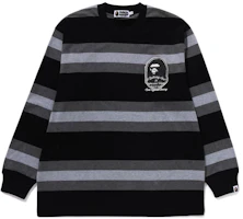 Bape A BATHING APE Striped Crewneck T-Shirt 1J80-111-052 Bape A BATHING APE Striped Crewneck T-Shirt 1J80-111-052