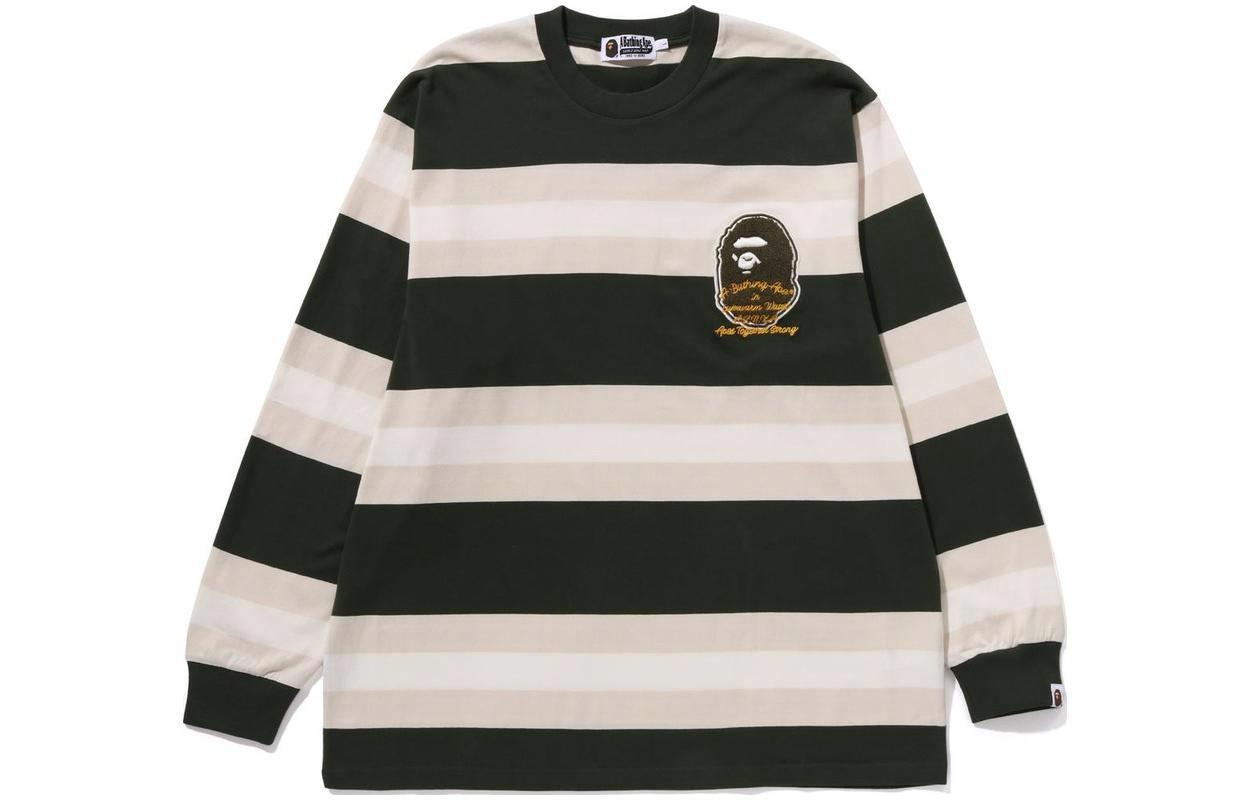 Details for Bape A BATHING APE 條紋圓領短袖上衣 1J80-111-052