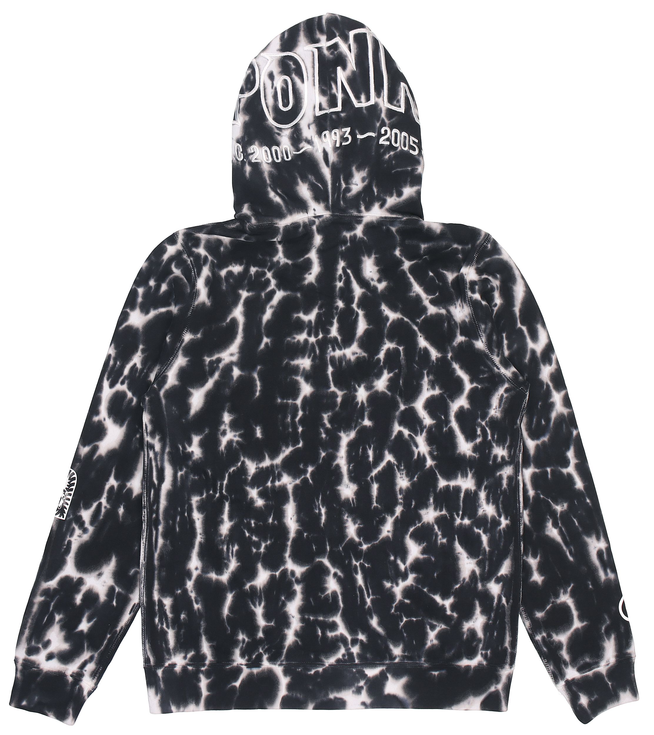 Bape A BATHING APE Tie-Dye Zip-Up Hoodie Unisex Black. 1F30-115-019 圖 3