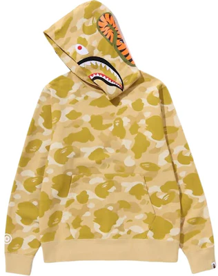 Bape A BATHING APE Unisex Yellow Hoodie - Comfortable Long Sleeve Design 1k30114002YELLOW Lookbook Bape A BATHING APE Unisex Yellow Hoodie - Comfortable Long Sleeve Design 1k30114002YELLOW