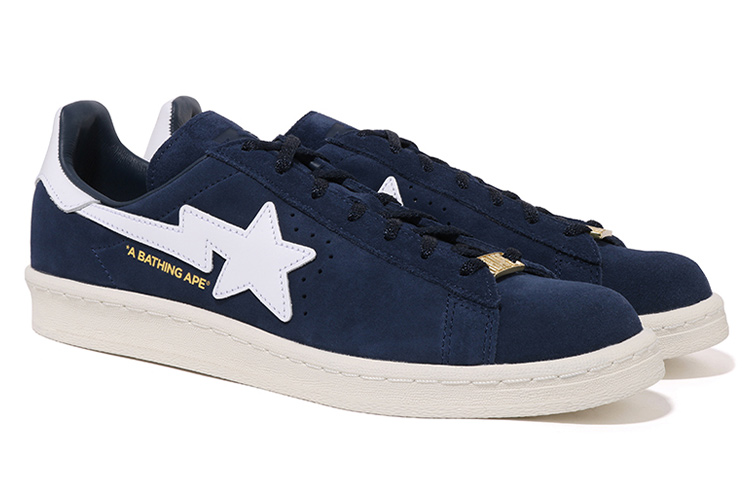 BAPE A BATHING APE adidas Originals Campus 80 'Midnight Blue 20th Anniversary' 圖 2