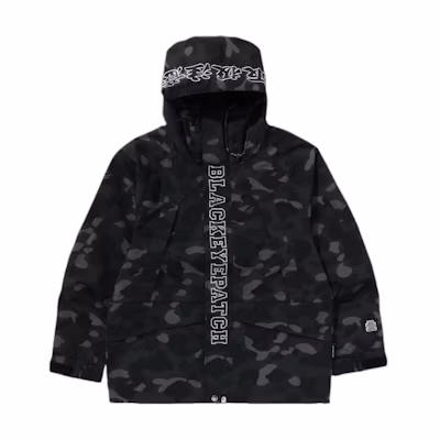 Bape A BATHING APE BlackEyePatch SS24 Camo Logo Hoodie Jacket Unisex Black 1K23-140-905