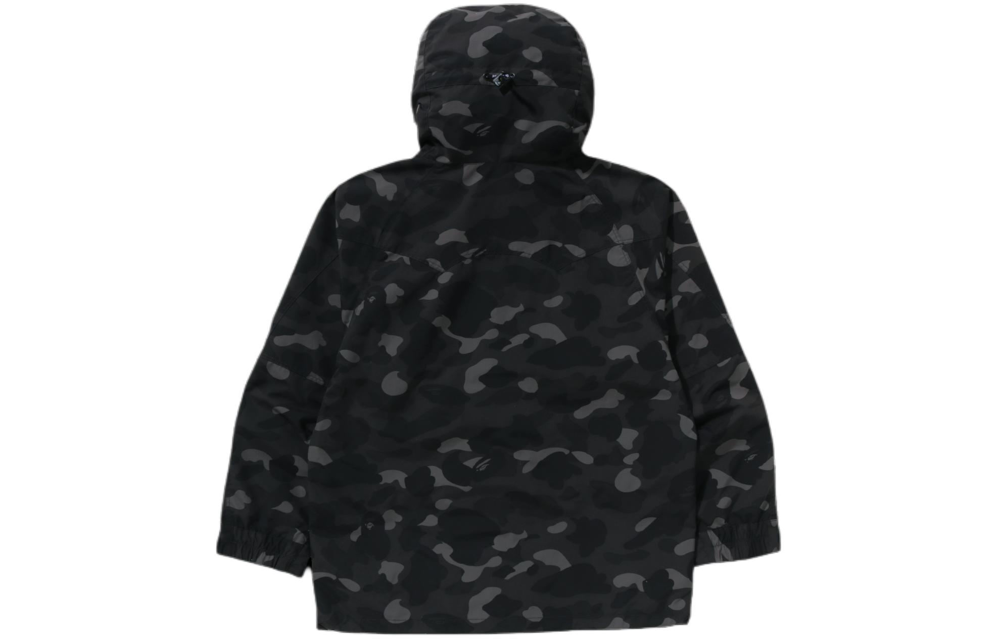 Bape A BATHING APE BlackEyePatch SS24 Camo Logo Hoodie Jacket Unisex Black 1K23-140-905 圖 3