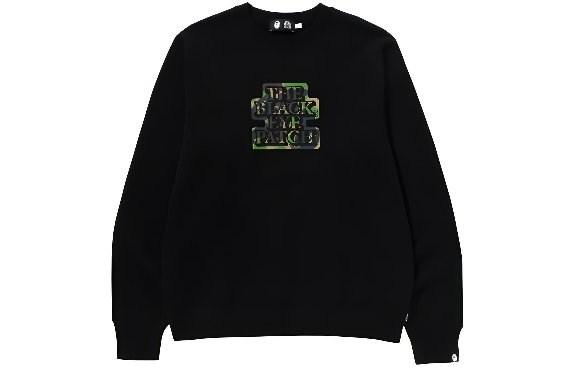 Bape A BATHING APE BlackEyePatch SS24 Oversized Crewneck Sweatshirt Unisex. 1K23-113-903