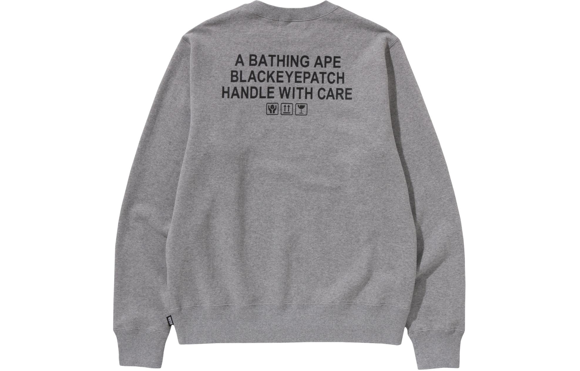 Bape A BATHING APE BlackEyePatch SS24 Oversized Crewneck Sweatshirt Unisex. 1K23-113-903 圖 3