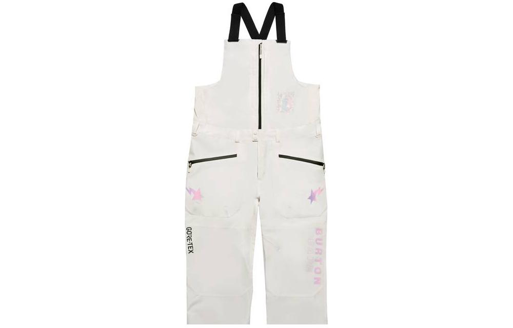 Shop BAPE A BATHING APE x BURTON FW23 猿人頭滑雪背帶褲 男女通用款式。 0ZXPTM152915L
