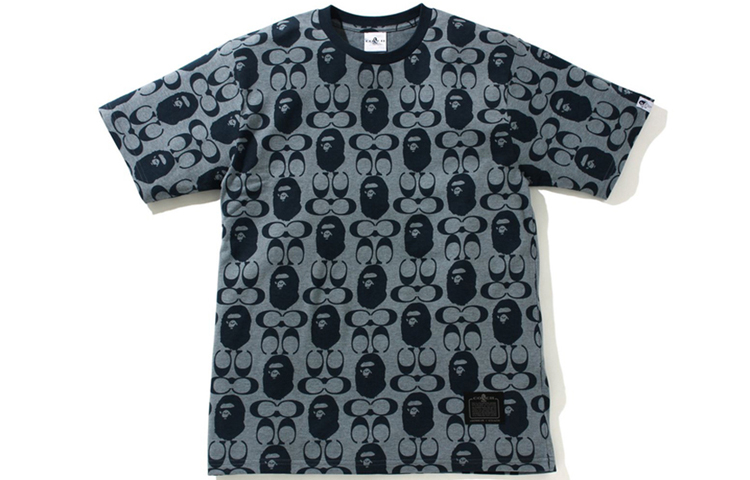 Bape A BATHING APE COACH Ape Head Monogram Embroidered T-Shirt Menswear. 0ZXTEM31901CH 圖 3