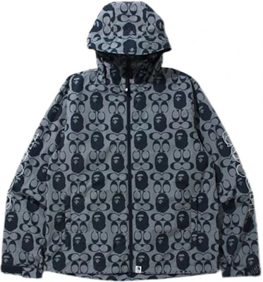 Bape 人猿 APE x COACH 標誌印花連帽防風外套 男款. 1H73-140-901 Buy Bape 人猿 APE x COACH 標誌印花連帽防風外套 男款. 1H73-140-901