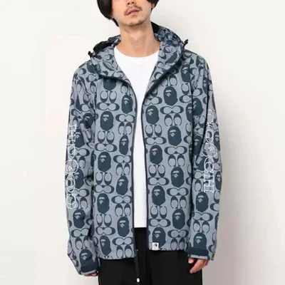 Bape 人猿 APE x COACH 標誌印花連帽防風外套 男款. 1H73-140-901 Lookbook Bape 人猿 APE x COACH 標誌印花連帽防風外套 男款. 1H73-140-901