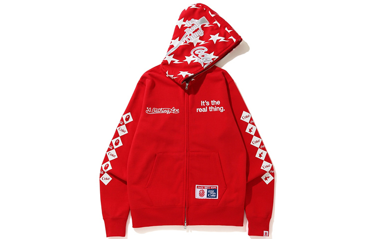 Bape A BATHING APE Coca-Cola Collaboration Zip-Up Hoodie Unisex. 1G23-115-924 圖 5