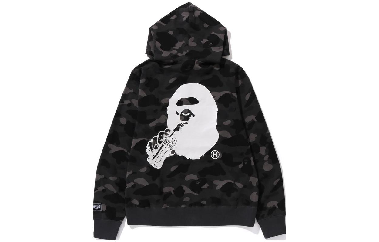 Bape A BATHING APE Coca-Cola FW23 Camo Pullover Hoodie with Embroidered Ape Logo. 1J73-114-904 圖 3