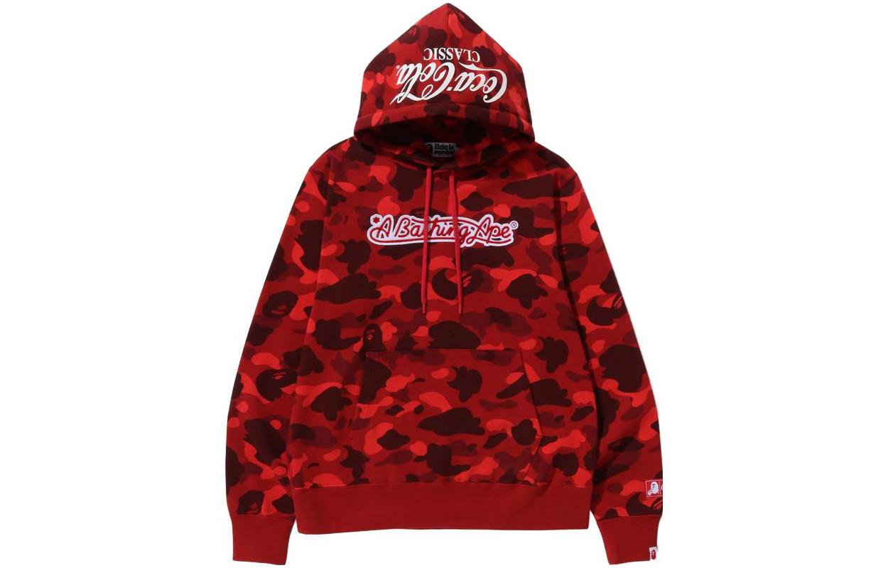 Bape A BATHING APE Coca-Cola FW23 Camo Pullover Hoodie with Embroidered Ape Logo. 1J73-114-904 圖 4