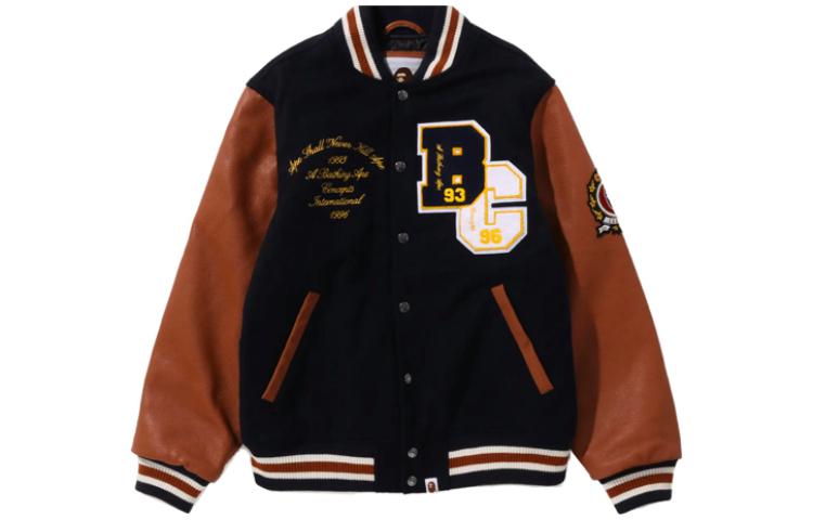 Bape A BATHING APE Concepts FW23 Blue Varsity Jacket with Ape Logo Patch Unisex. 1J73-141-904 圖 2
