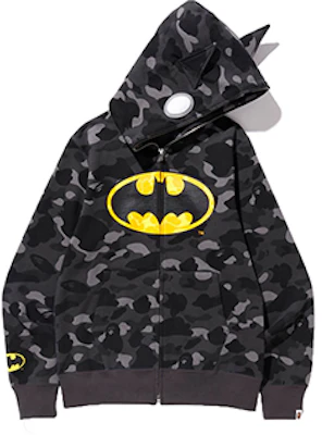 Bape A BATHING APE x DC 蝙蝠俠迷彩連帽拉鍊外套 黑色迷彩 男女款 1F23-115-916 Lookbook Bape A BATHING APE x DC 蝙蝠俠迷彩連帽拉鍊外套 黑色迷彩 男女款 1F23-115-916