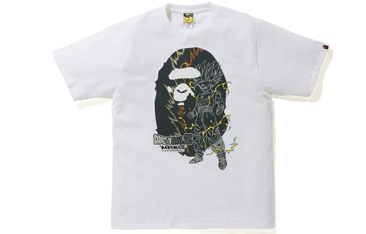 Bape A BATHING APE Dragon Ball Son Gohan Ape Head Graphic Unisex T-Shirt. 1G23-110-943 圖 3