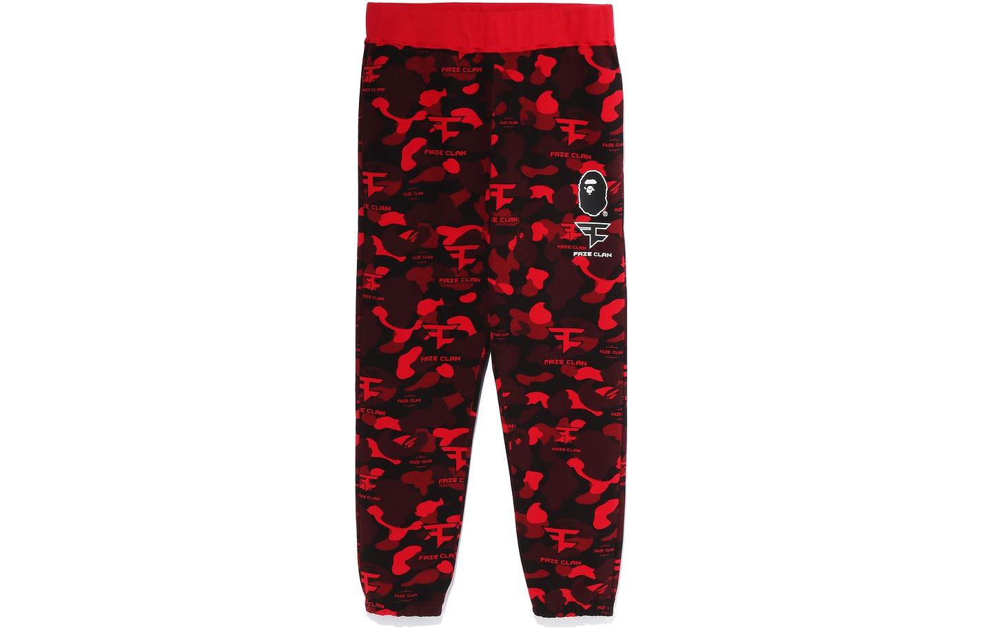 Bape A BATHING APE x FaZe Clan Camo Logo Knit Joggers Unisex. 1I73-152-903