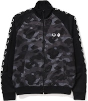 Bape A BATHING APE x FRED PERRY SS23 Camo Zip-Up Sweatshirt Black. 1J23-113-902 Bape A BATHING APE x FRED PERRY SS23 Camo Zip-Up Sweatshirt Black. 1J23-113-902