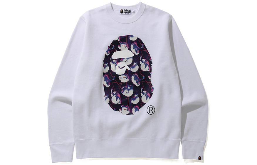 Bape A BATHING APE GHOSTBUSTERS Camo Ape Cartoon Graphic Crewneck Sweatshirt Unisex 0ZXSWM31904XG 圖 4