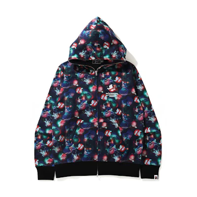 Bape A BATHING APE GHOSTBUSTERS Camo Full Zip Hoodie Multi Color Logo Print. 2H23-115-908