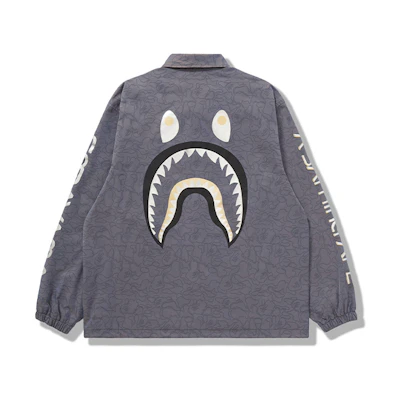 Bape A BATHING APE HAJIME SORAYAMA Logo Coach Jacket Purple Collaboration. 1H23-140-914