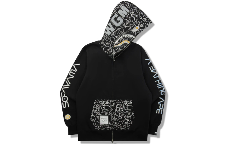 Bape A BATHING APE x Hajime Sorayama Shark Hoodie Zip-Up Jacket Unisex 秋 Winter. 0ZXSWM115905H