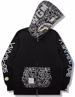 Order Bape A BATHING APE x Hajime Sorayama 鯊魚連帽拉鍊外套 男女 秋冬款式。 0ZXSWM115905H
