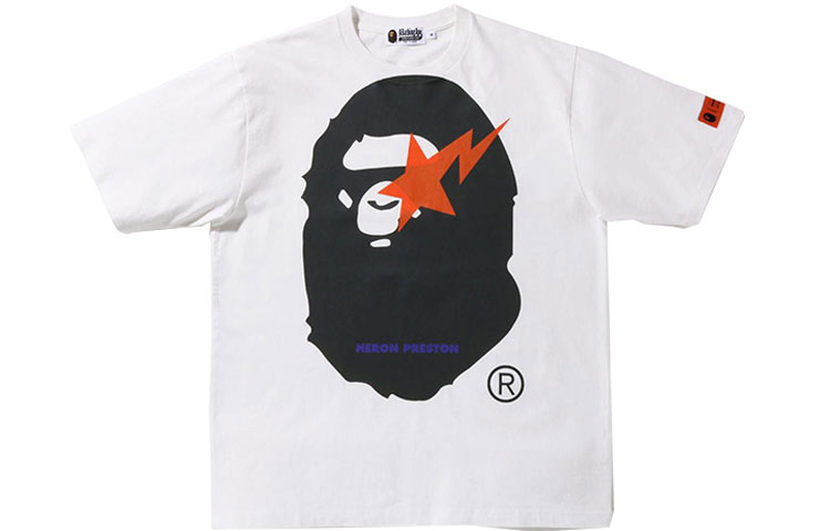 Order Camiseta Unisex Bape A BATHING APE x HERON PRESTON Colorblock Ape Print. 1I23-109-905