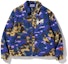 Order Bape A BATHING APE x HERON PRESTON 拼色迷彩紫色拉鍊外套 男女通用款式. 1I23-141-902